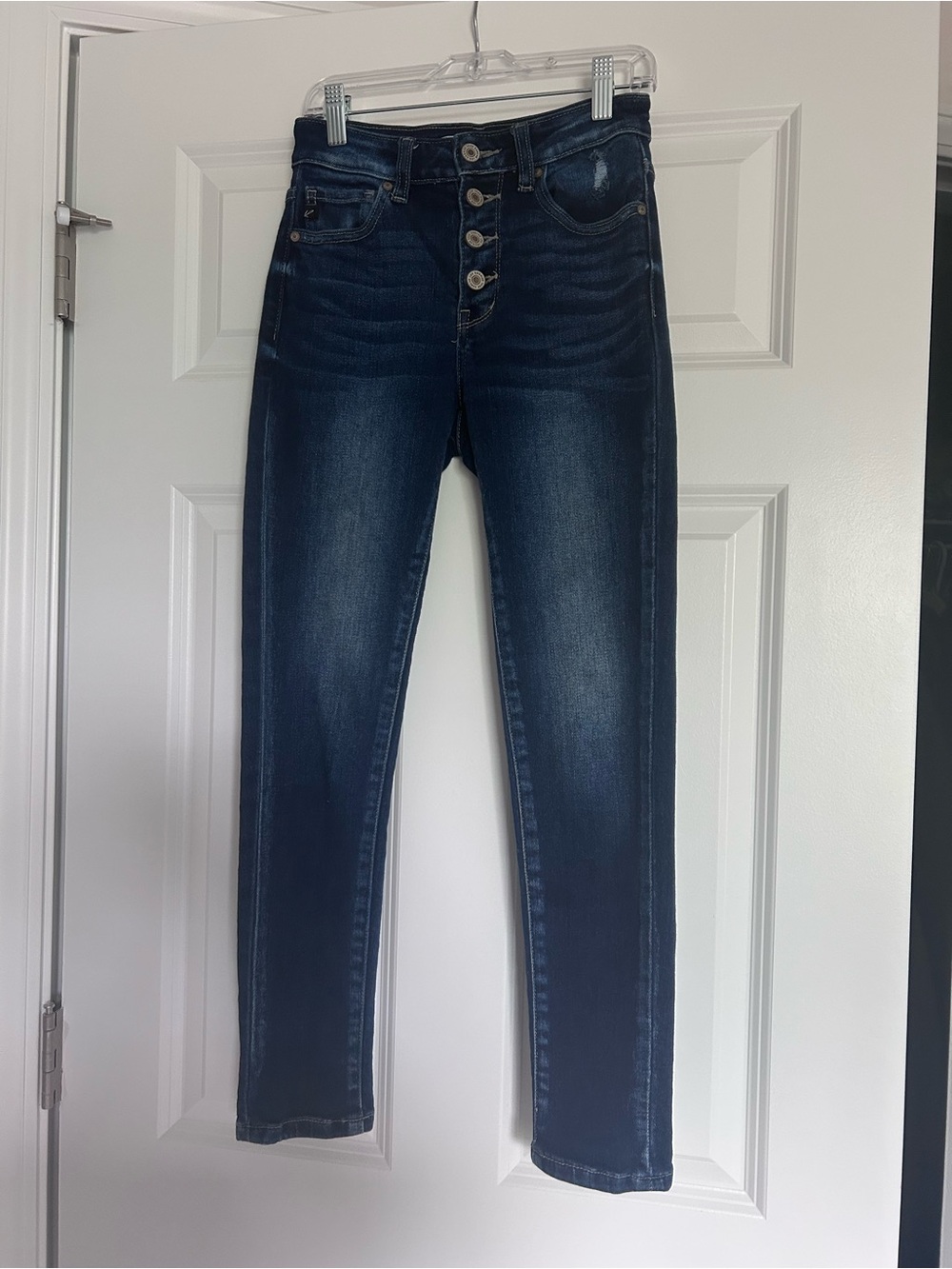 Dark Wash Button-Fly Women’s Jeans